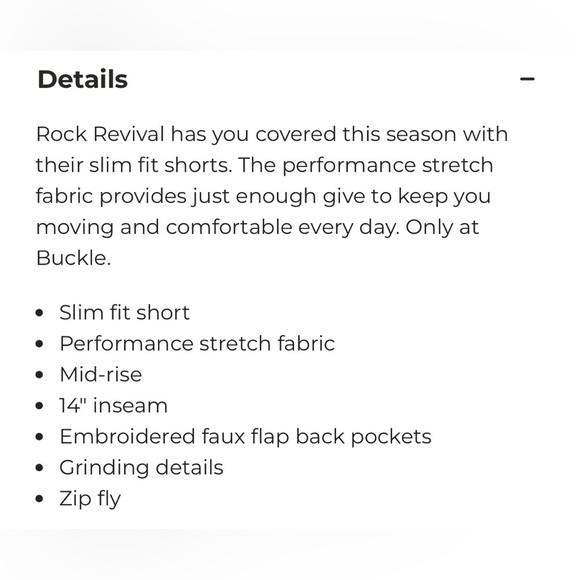 NWT Rock Revival Elios Men’s Black Shorts Size 42/ 14 1/2” inseam - Picture 9 of 9